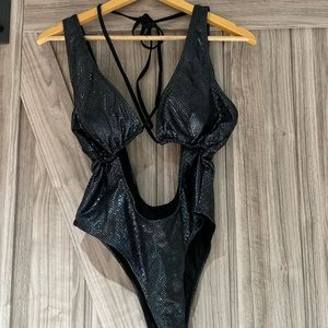 Brand New snakeskin print one piece swimsuit